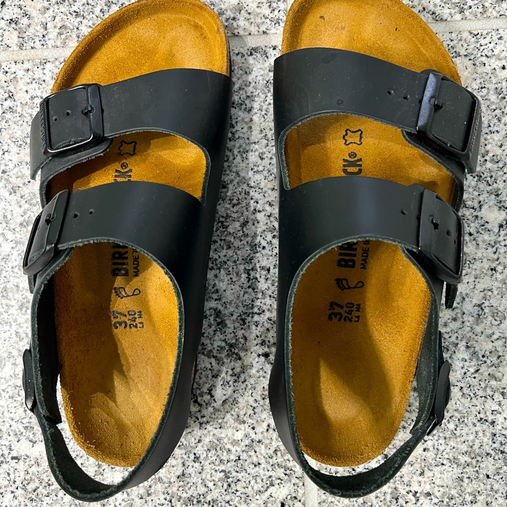 Birkenstock Birko-Flor Milano, 37 (6-6.5). NWOB. Excellent unused condition.